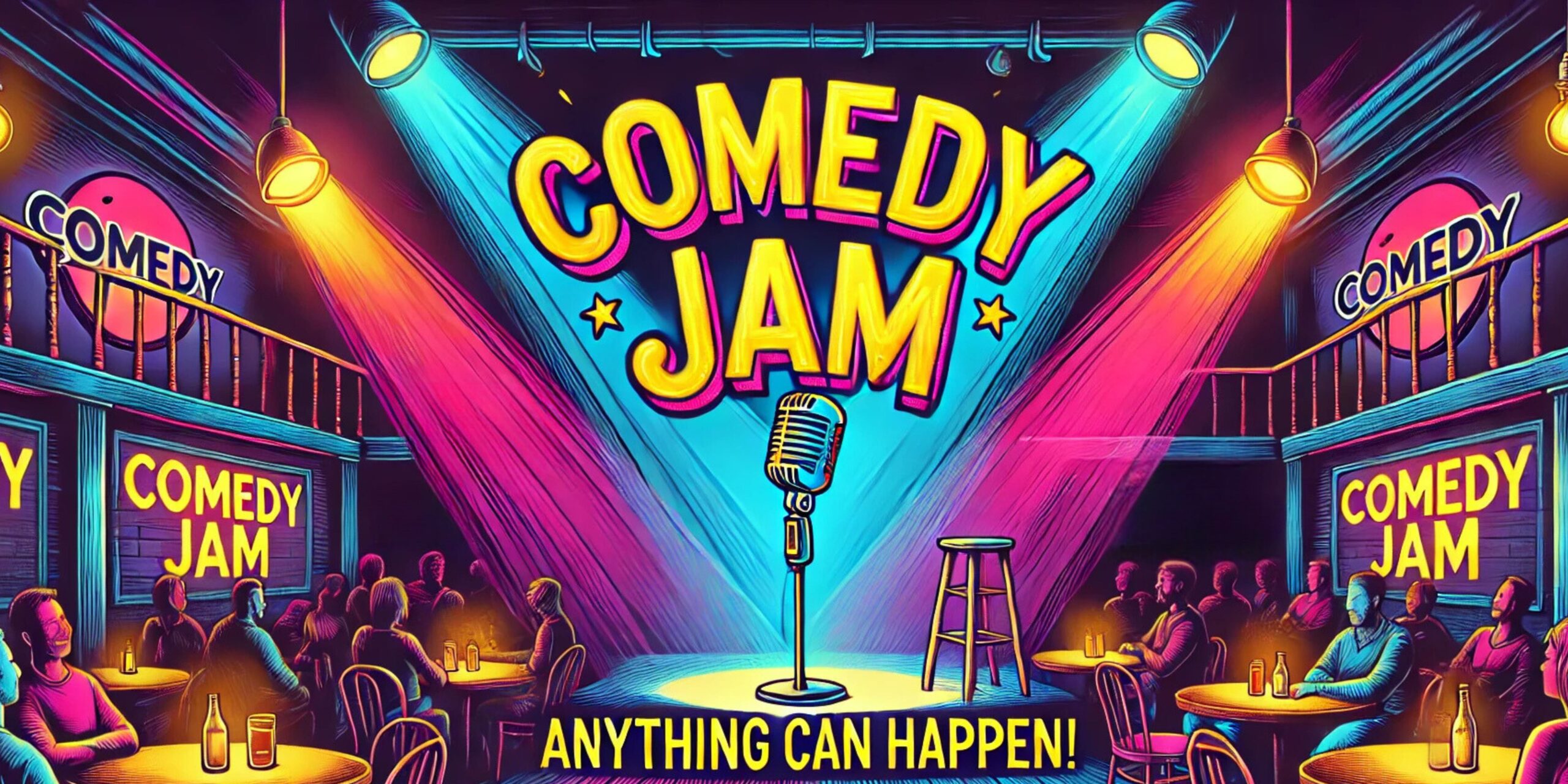 "Secret Comedy Jam is an anything-goes stand-up night at Secret Comedy Club, featuring fresh, unexpected, and spontaneous comedy in an intimate setting."