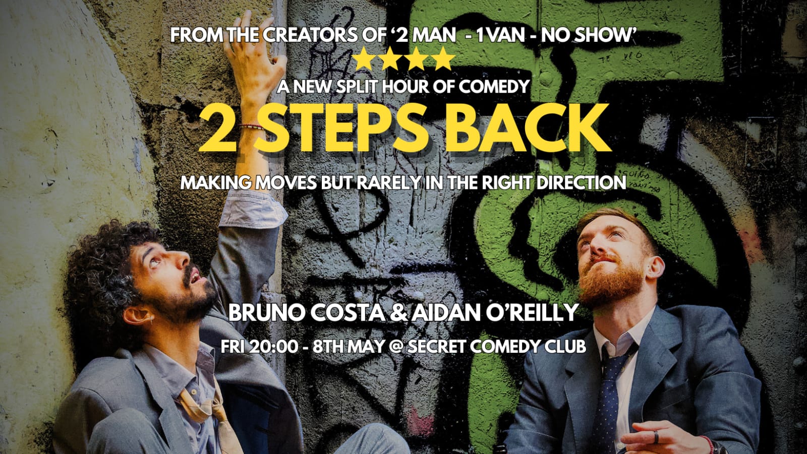 2 steps back stand up show