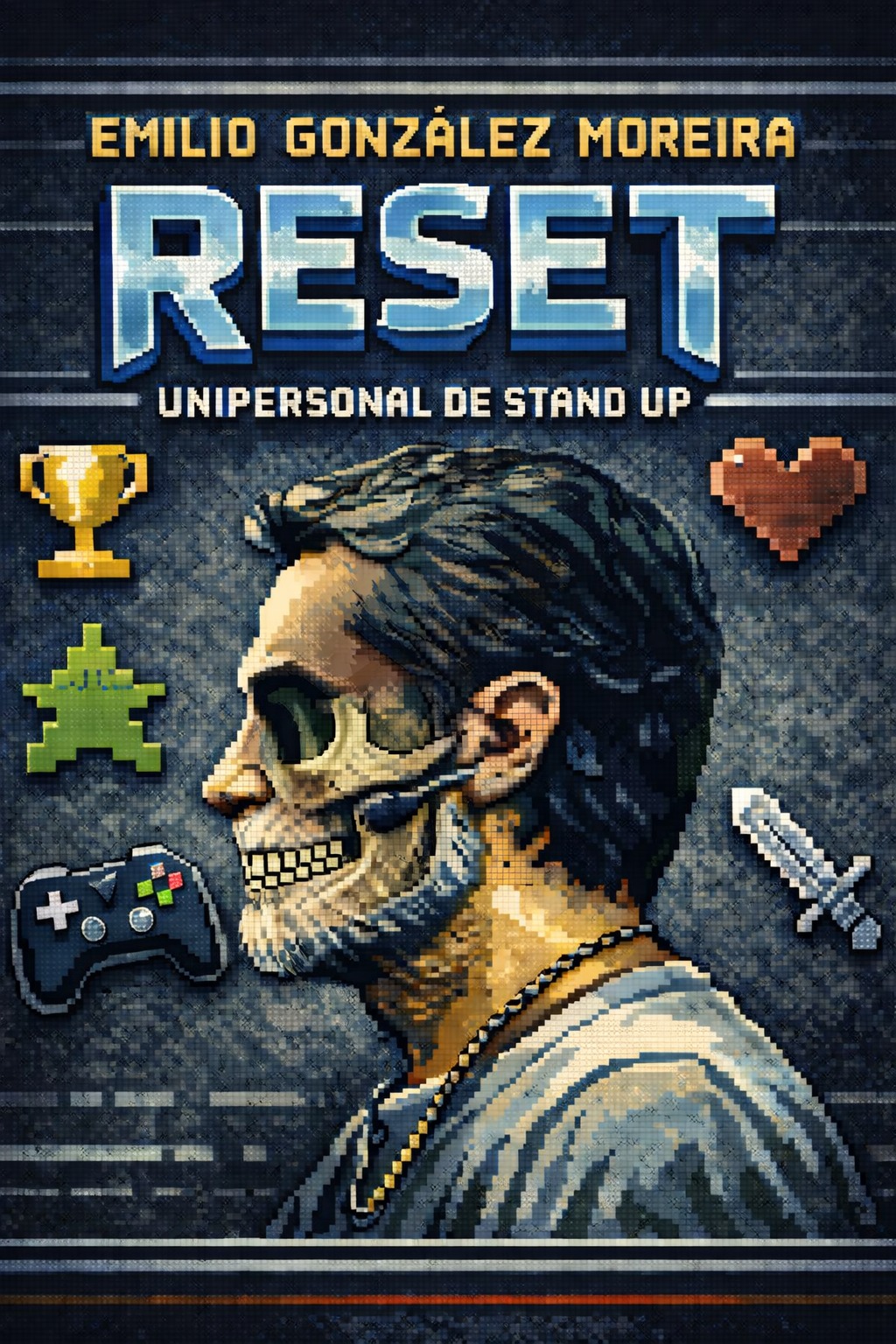 Stand-up en Barcelona con Emilio González Moreira. Humor gamer, videojuegos y vida real en un show único en el Secret Comedy Club.