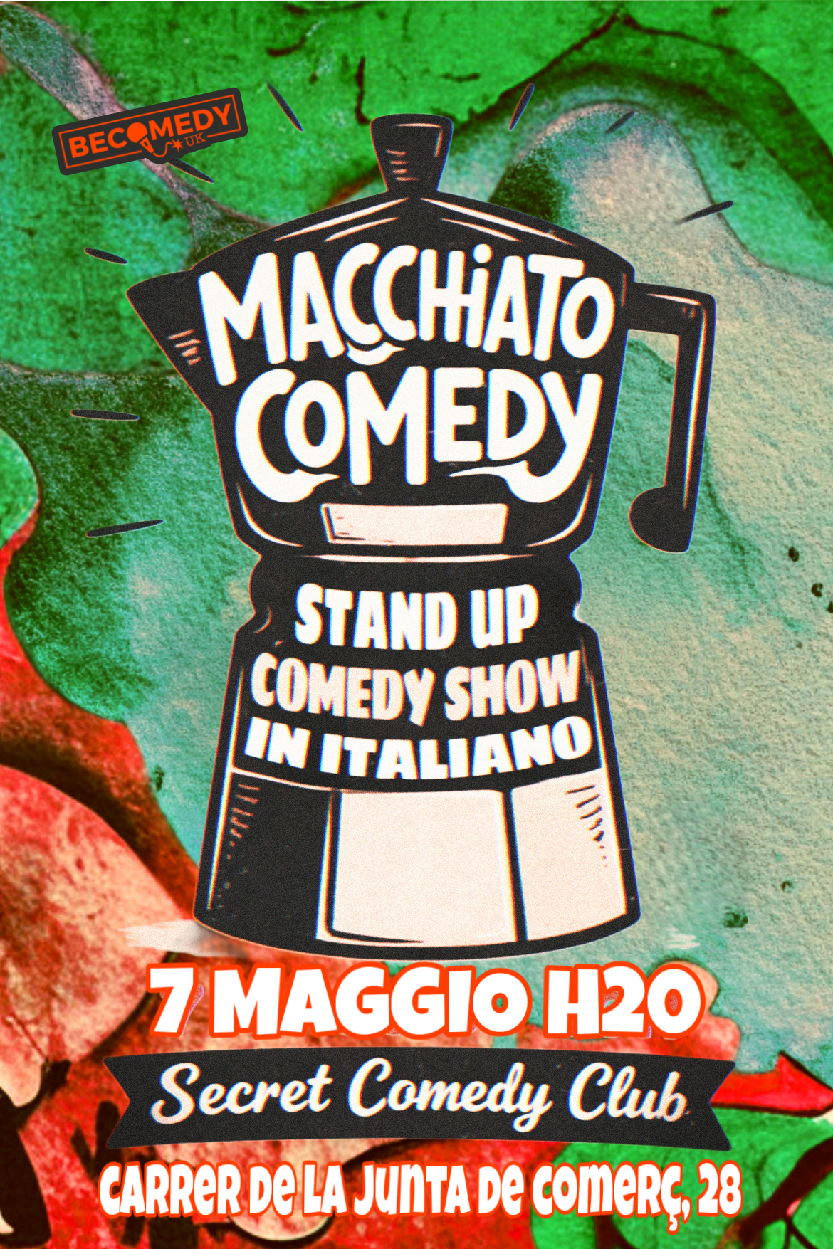 Live stand-up comedy in italiano al Secret Comedy Club Barcelona