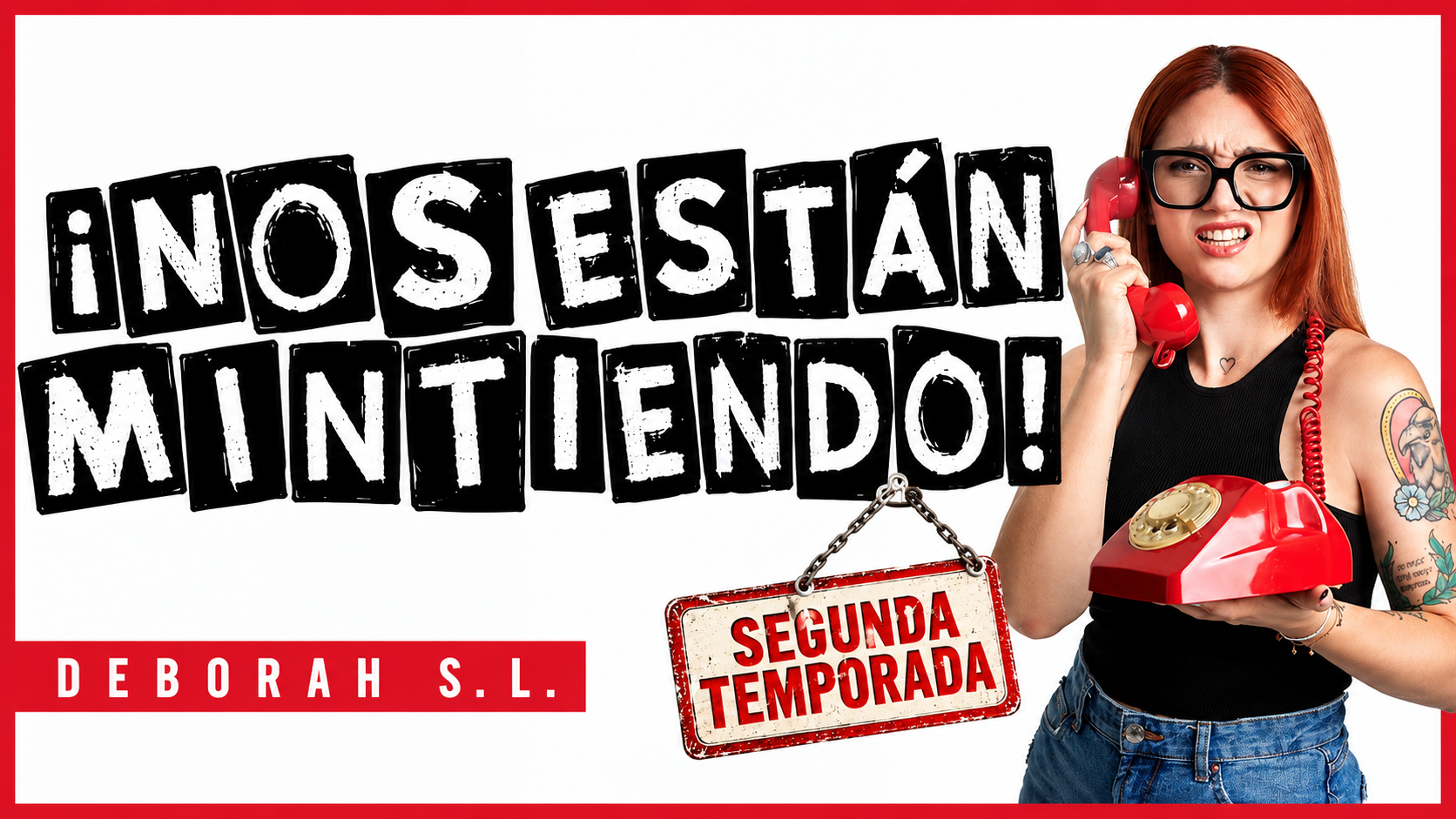 Cartel de ¿Nos están mintiendo?, show de comedia de Deborah S.L. en Barcelona